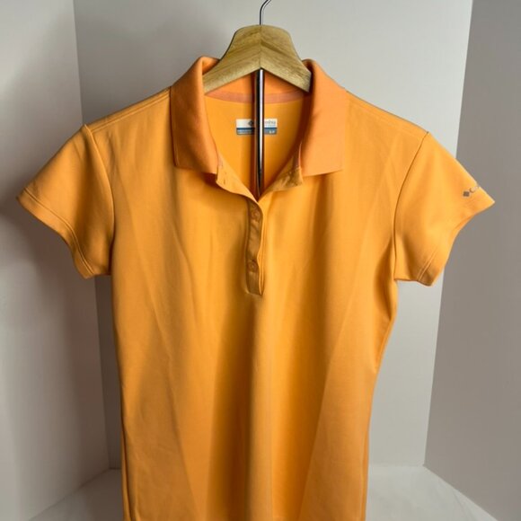 Columbia Polo Shirt Womens Neon Coral Size S/P - Picture 4 of 7